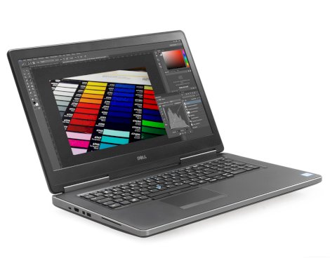 Poleasingowy laptop Dell Precision 7720 z procesorem i7 i grafiką Nvidia Quadro
