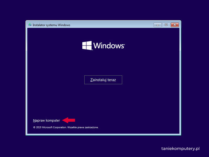 Napraw komputer Windows 10