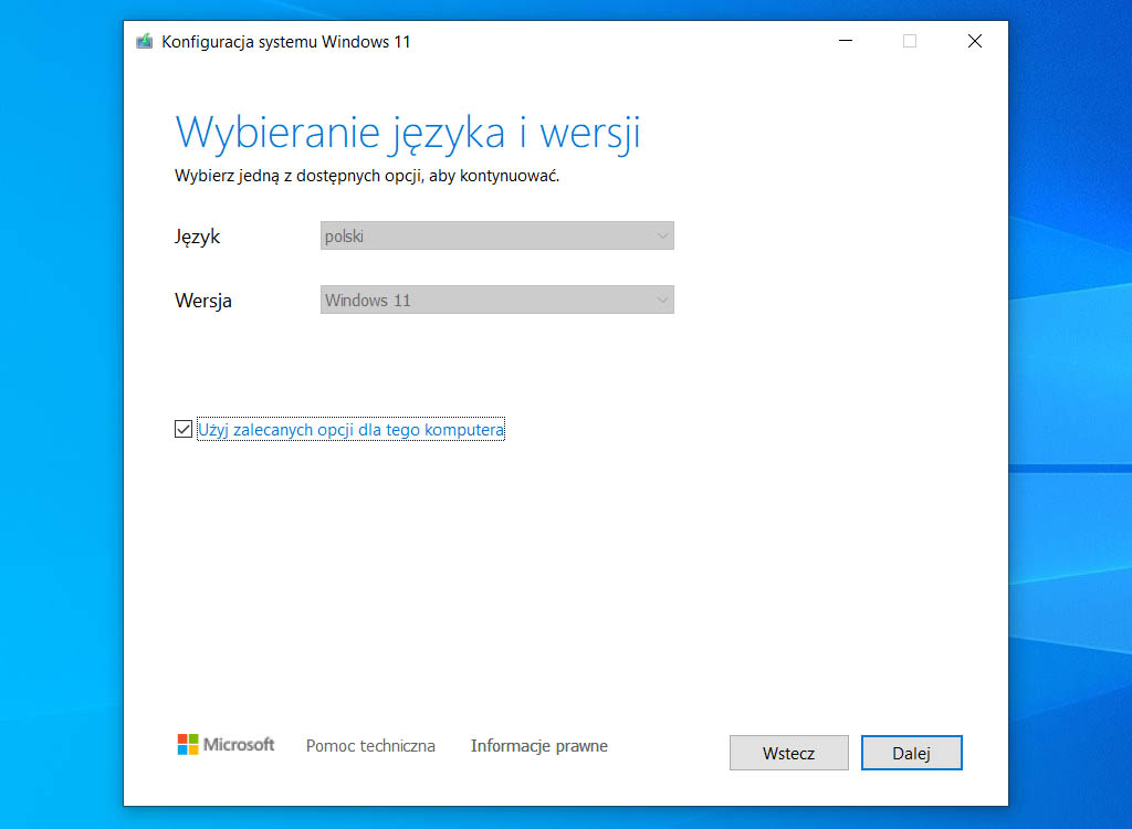 Tworzenie pendriva z Windows 11